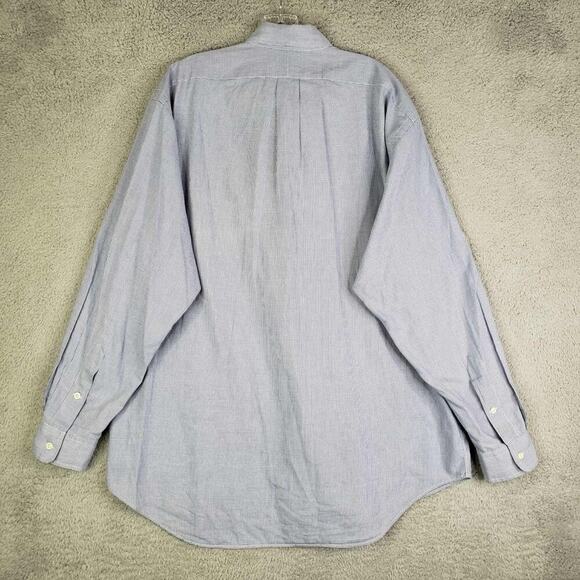 Polo Ralph Lauren Shirt Oxford Button Down LS Mens Size L Blake Blue Houndstooth - Picture 12 of 16